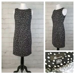 AB Studio 4 Black White Sleeveless Stretchy Dress
